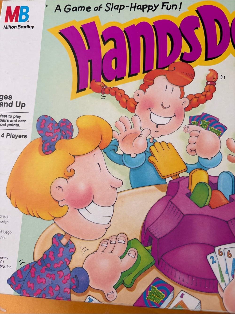 Milton Bradley Hands Down Family Card Game - Purple Play Unit